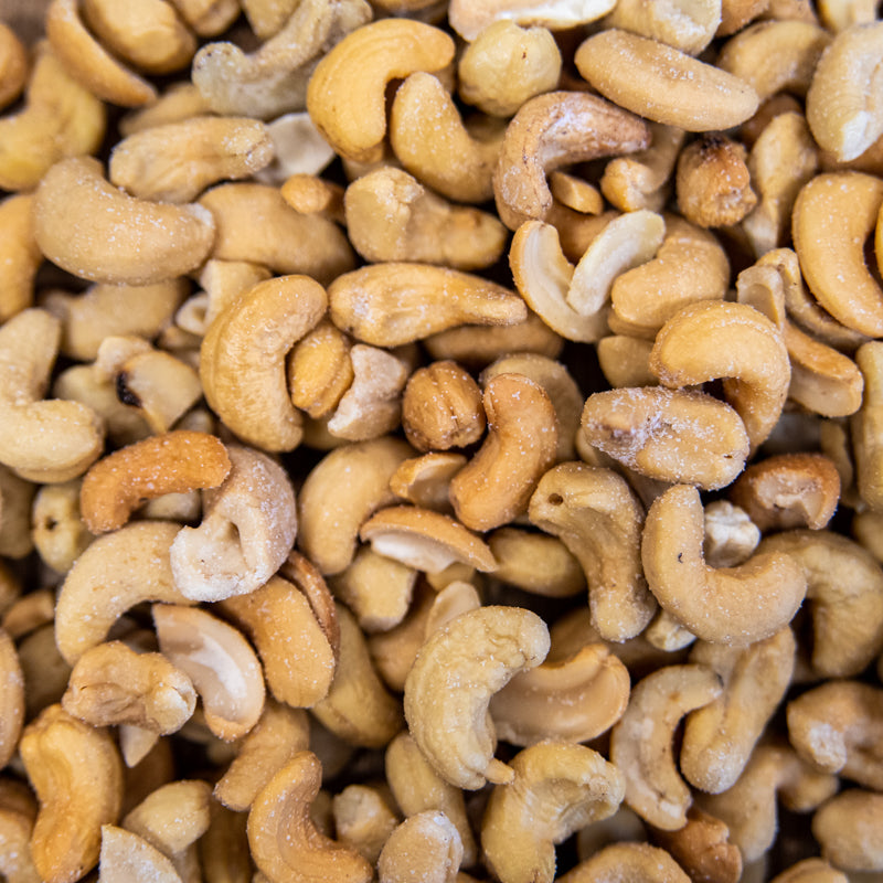 roasted and salted cashews